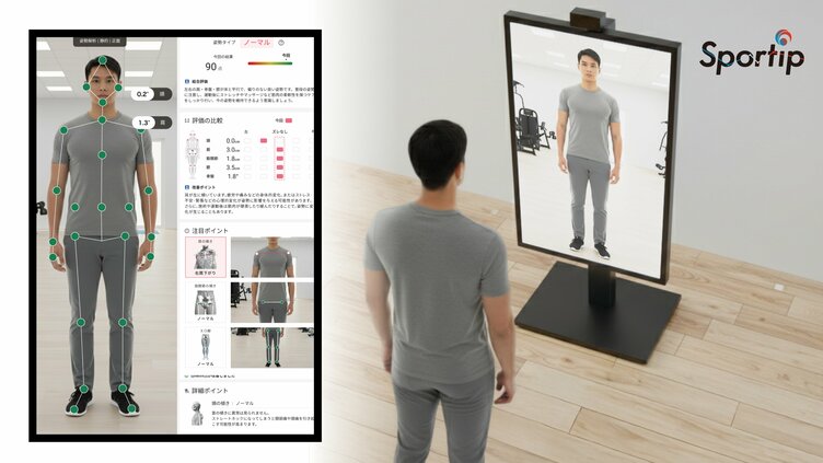 プリップシステム（PREP）　姿勢改善教育プロモートシステム 体験価値の高い設計が、成果創出を支える「Sportip Pro」による現場