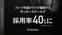 hacomono、Jクラブが展開するサッカースクールで採用が拡大。採用率40％に