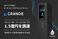 スポーツジム向けオーダーメイドサプリメントサーバーなど展開のドリコス<br />プレシリーズBラウンド ファーストクローズにて総額1.5億円を資金調達