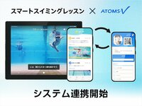 「ATOMS-V」と「スマートスイミングレッスン」がシステム連携開始!