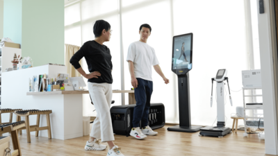 多方向からの身体評価と変化がもたらすユーザーのモチベーションアップ<br />ピラティスとも相性抜群、Technogymのアセスメントステーション