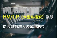 フィットネスビジネス・マーケティング戦略<br />「HV/LP(大型&格安)業態」に会員数増大の余地あり